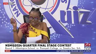 NSMQ2024 Mfantsipim School defeats Prempeh College amp Swedru Sec School to advance to semifinals [upl. by Raff]