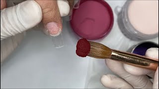 Acrylic New Designs  Nail Polish  Nails Tutorial [upl. by Alyl]