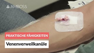 Legen einer Venenverweilkanüle peripherer venöser Zugang Viggo Flexüle Braunüle  AMBOSS Video [upl. by Regnig187]