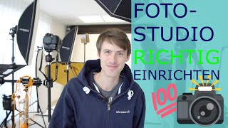 Wie richte ich ein Fotostudio ein für Portraitfotografie [upl. by Tezil699]