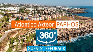 Atlantica Akteon Paphos VR 360° Drone Review Based on TripAdvisor Cyprus [upl. by Turino]