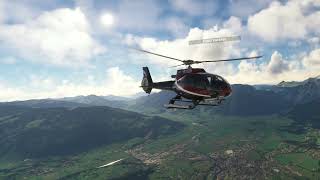 MSFS 2020  Cowan H130 flight test in Austria [upl. by Nirrak301]