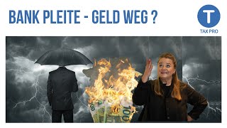 Bank PLEITE  Geld WEG Ist mein Geld auf der Bank sicher [upl. by Doroteya451]