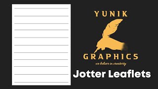 How to design Jotter leaflets on pixellab Jotter designs [upl. by Hurty]