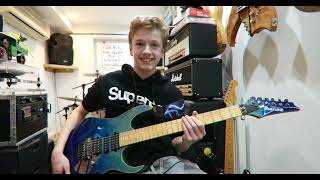 5150 Van Halen Guitar Cover By 14 Year Old Ethan [upl. by Atimed]