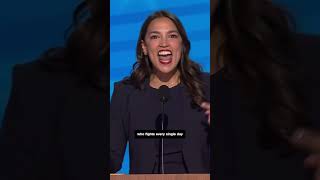 AOC at DNC ‘Trump would sell this country for a dollar’ [upl. by Coady]