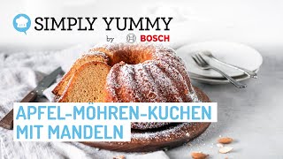 🤤 Saftiger ApfelMöhrenKuchen ohne Mehl und Zucker 🍎🥕  SIMPLY YUMMY Rezepte [upl. by Ttoile139]