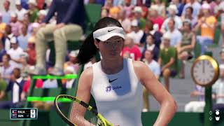 Alex Eala vs Lulu Sun  AO TENNIS 2 Simulation Gameplay [upl. by Gordy149]