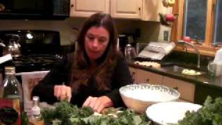 How to Make Raw Food Kale Salad  Recipe [upl. by Teri741]