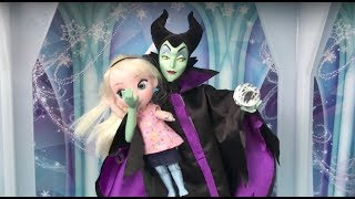 Elsa vs Maleficent Frozen Elsa Toddler gets taken by Maleficent Battle in the Ice Palace [upl. by Statis]