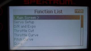 Spektrum DX8 Settings for TREX 450 PLUS MicroBeast Recover Mode [upl. by Marita120]