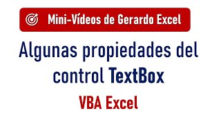 TextBox algunas propiedades poco utilizadas Enabled vs Locked – VBA Excel [upl. by Oni]