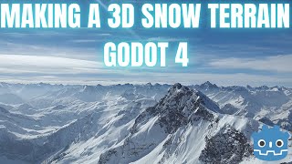 Making A 3D Snow Terrain In Godot 41 [upl. by Ymmij393]