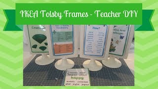 IKEA Tolsby Frames  Teacher DIY Classroom Prep  August 2017 [upl. by Shlomo37]