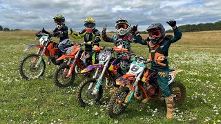 Our boys second time on main track ever Weedon mx KTM SX 50 amp 65 GoPro [upl. by Ytsihc847]