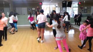 Clases de salsa para niños jaramillos latin dance [upl. by Einafets]