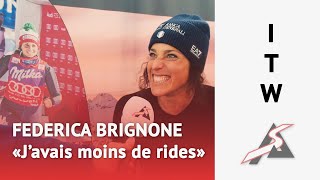 Federica Brignone quotJe suis très fièrequot [upl. by Foulk282]