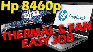 HP 8460p EliteBook Thermal paste replace and fan cleaning [upl. by Notwen]