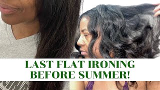 How to Straighten Fine Curly Hair  No Damage Way to Flat Iron Fine Curly Hair [upl. by Kisung]