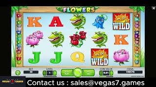 Flowers  Vegas7Games  SlotGame [upl. by Neelram]