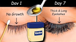 Use Vaseline to Grow Long eyelashes amp Thick eyebrows from First WEEK  Thick Eyelash Growth Serum [upl. by Sparrow]