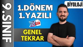 9sınıf biyoloji 1dönem 1yazılı hazırlık 📌GENEL TEKRAR ÖZET KONU ANLATIMI 2024 2025 📂PDF [upl. by Eberhart649]