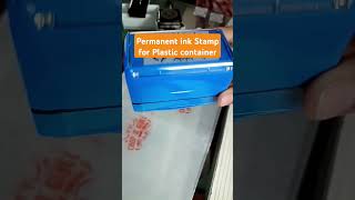 Permanent ink Stamp for Plastic permanentink stamps trodat viral shortvideo [upl. by Christoph]