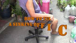 How to Fix A Sinking Office Chair [upl. by Beniamino]