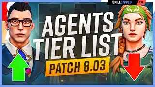 NEW Agent Tier List Patch 803  Chamber META is BACK  Valorant Guide [upl. by Madel]