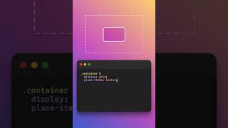 How to center a div in css shorts uidesign html htmlcss css cssflexbox cssgrid [upl. by Legna]