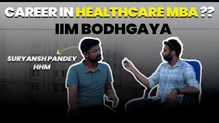 MBA in Hospital amp Healthcare Management  IIM Bodhgaya  Scope  Salary [upl. by Gerc]