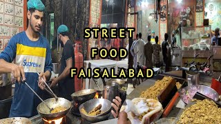 street food vendors  roadside food point  Faisalabad street food [upl. by Cox]