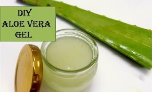 How to make Aloe vera gel in 5 minutes  for skin amp hair  starnaturlbeauties [upl. by Attenrev736]