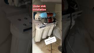 Under sink ro installation done [upl. by Tiebout262]