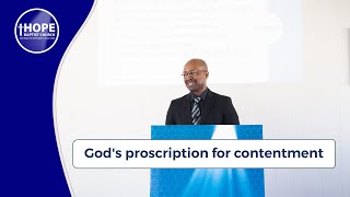 Gods proscription for contentment  Exodus 2017 Pr Khabane Chabedi [upl. by Xeno]