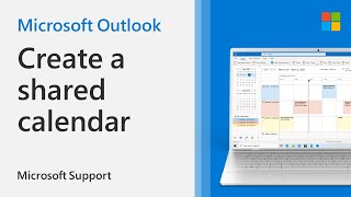 How to create a shared calendar in Outlook  Microsoft [upl. by Milman9]