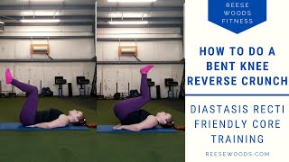 Reverse Crunch  Diastasis Recti Friendly Core Exercise [upl. by Atlas]