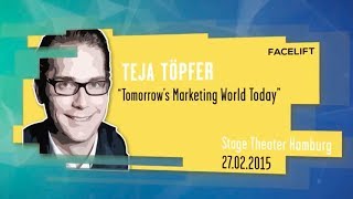 Teja Töpfer COO amp CoFounder facelift  Online Marketing Rockstars Keynote  OMR15 [upl. by Lavina]