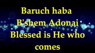 Paul Wilbur  Baruch Haba Bshem Adonai  Lyrics [upl. by Nnuahs268]