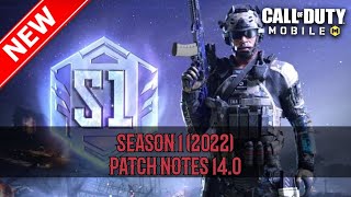 CODM  Season 1 2022 PATCH NOTES 140 [upl. by Swen]