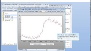 EViews 8 Census X13 Seasonal Adjustment [upl. by Obla]