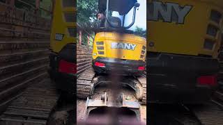 excavator loading to truck sany 35 mini excavator [upl. by Clovis]