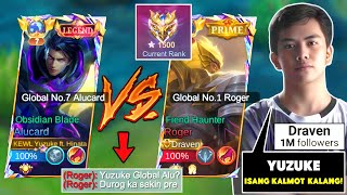 YUZUKE VS DRAVEN  Famous Pro Player Global No1 Roger👑 Lifesteal Vs Insane Attack Speed Who Win [upl. by Rocky]