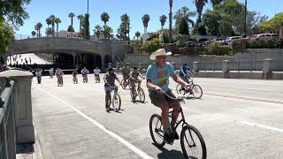 Santa Barbara Fiesta Cruiser Ride 2022 State Street 101 underpass [upl. by Ehcnalb]