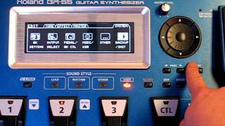 Roland GR55 Factory Reset Initialize [upl. by Ennyrb]