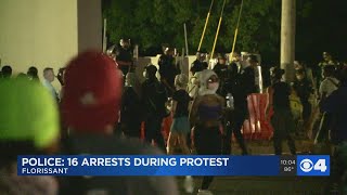 16 arrested outside Florissant Police Department [upl. by Jallier]