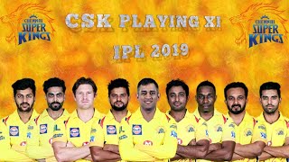 IPL 2019  CSK Playing 11 2019 Chennai Super Kings Full Squrd 2019 [upl. by Adian]