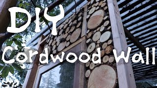 DIY CordwoodFirewood Wall [upl. by Nongim589]