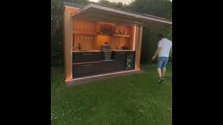 Awesome design for backyard barbecue  kitchen area [upl. by Sumahs43]