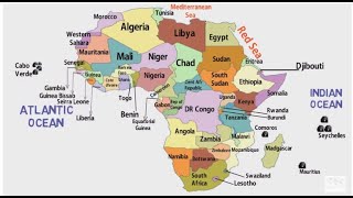 African Countries and Their LocationAfrica Political MapAfrica ContinentList of African Countries [upl. by Septima]